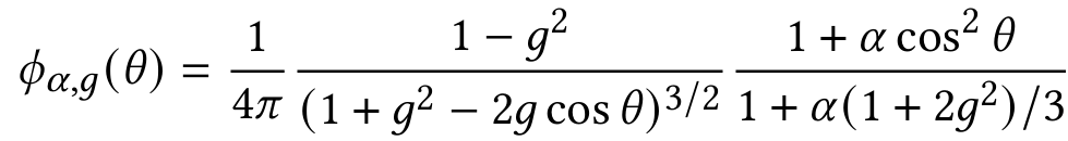Draine Phase Function